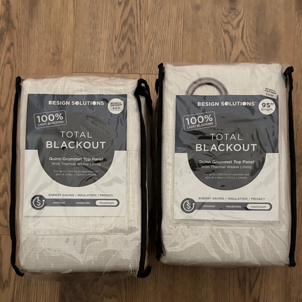 Bed Bath & Beyond Total Blackout Curtains - Ivory